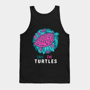 Save the turtles Tank Top